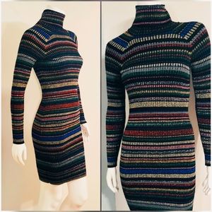 NWT $458 MILLY NEW YORK Rainbow Knit Dress